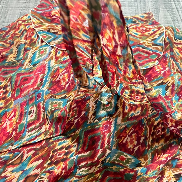 Colorful Ruffle Blouse - Picture 9 of 13